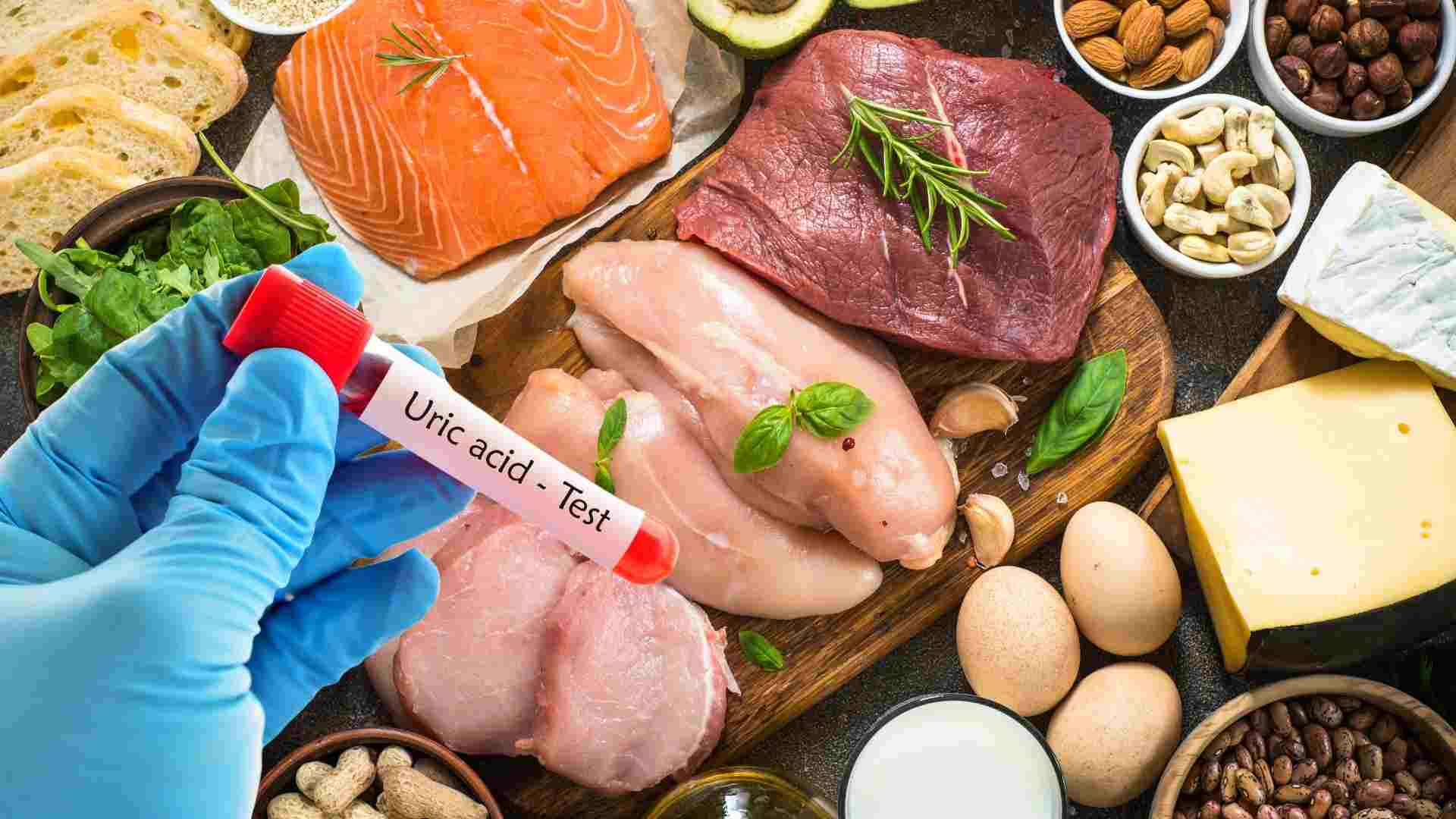 Eating too much protein will cause you to have high uric acid. Graphics: Ha May