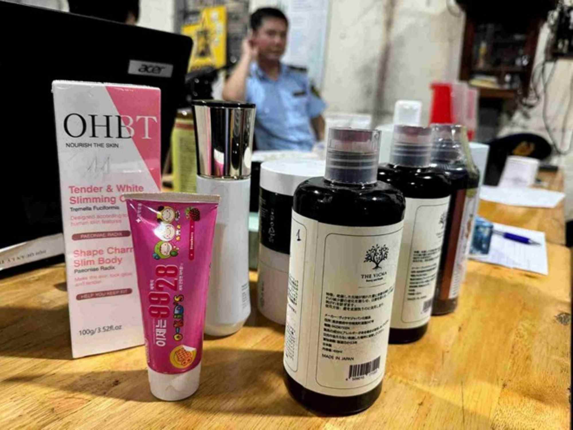 Authorities discovered 20 tons of expired cosmetics that were transformed into new products. Photo: Hanoi Market Management Department