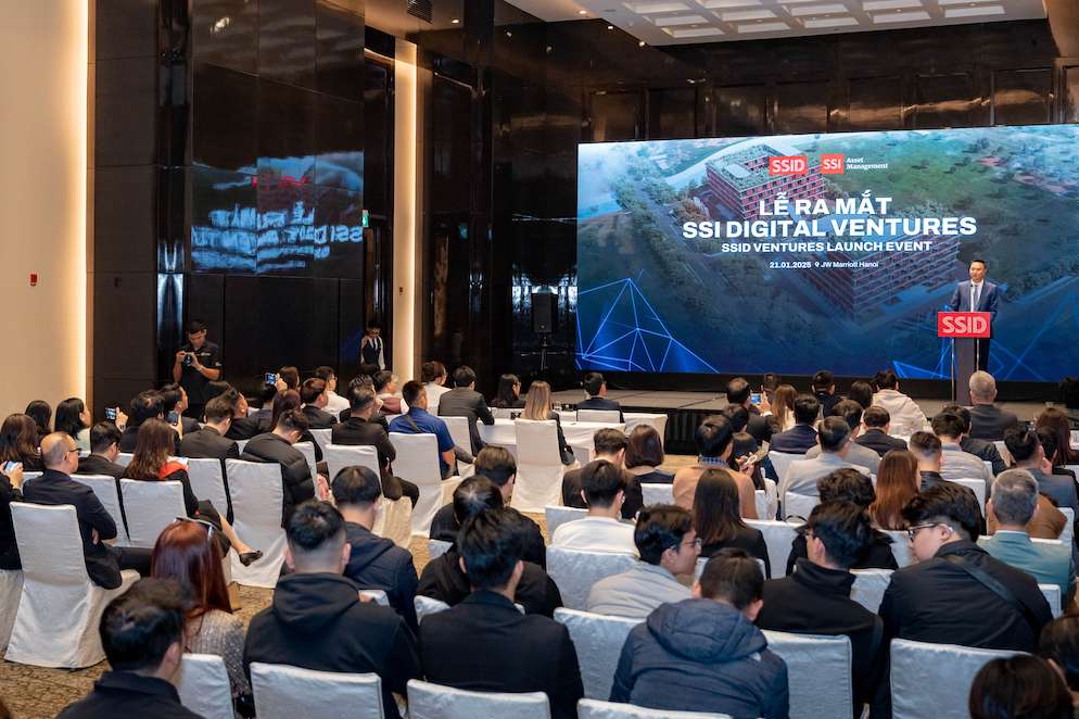 Overview of the launching ceremony of SSI Digital Ventures to support innovative businesses, especially in the fields of digital technology and Blockchain. Photo: SSI