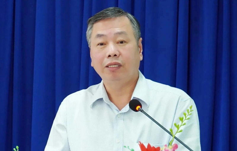 Mr. Huynh Anh Minh, Vice Chairman of Binh Phuoc Provincial People's Committee, was disciplined with a warning. Photo: Binhphuoc.gov.vn
