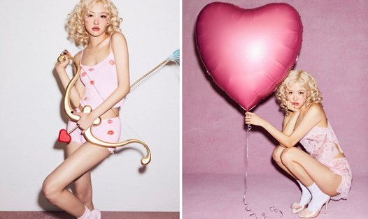 Rosé quảng bá chiến dịch Valentine 2025 của Skims. Ảnh: Skims