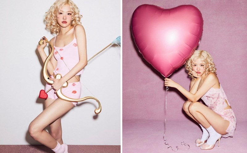 Rose promotes Skims' Valentine 2025 campaign. Photo: Skims