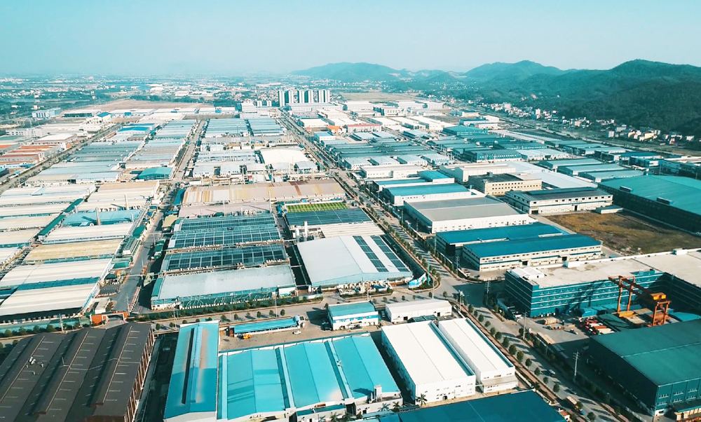 Bac Giang develops industrial parks, creating momentum to attract investment. Photo: bacgiang.gov.vn