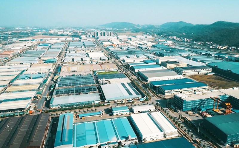 Bac Giang develops industrial parks, creating momentum to attract investment. Photo: bacgiang.gov.vn