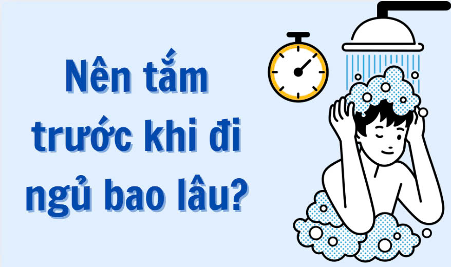 How long before bed should you shower?