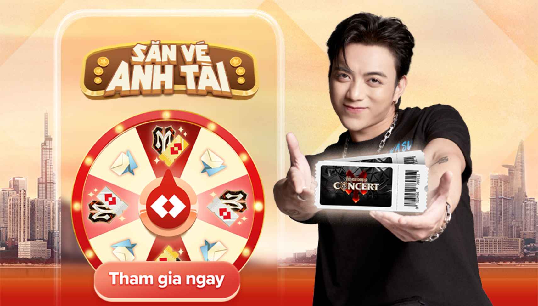 A surprising way to "hunt" for free Call Me by Fire concert tickets. Photo: Techcombank.