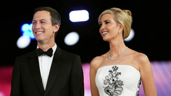 Ivanka Trump and her husband. Photo: AP