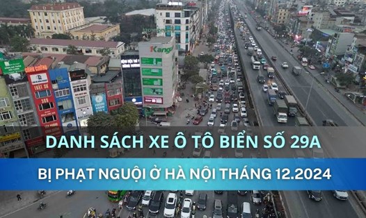 Danh sách phạt nguội tháng 12.2024