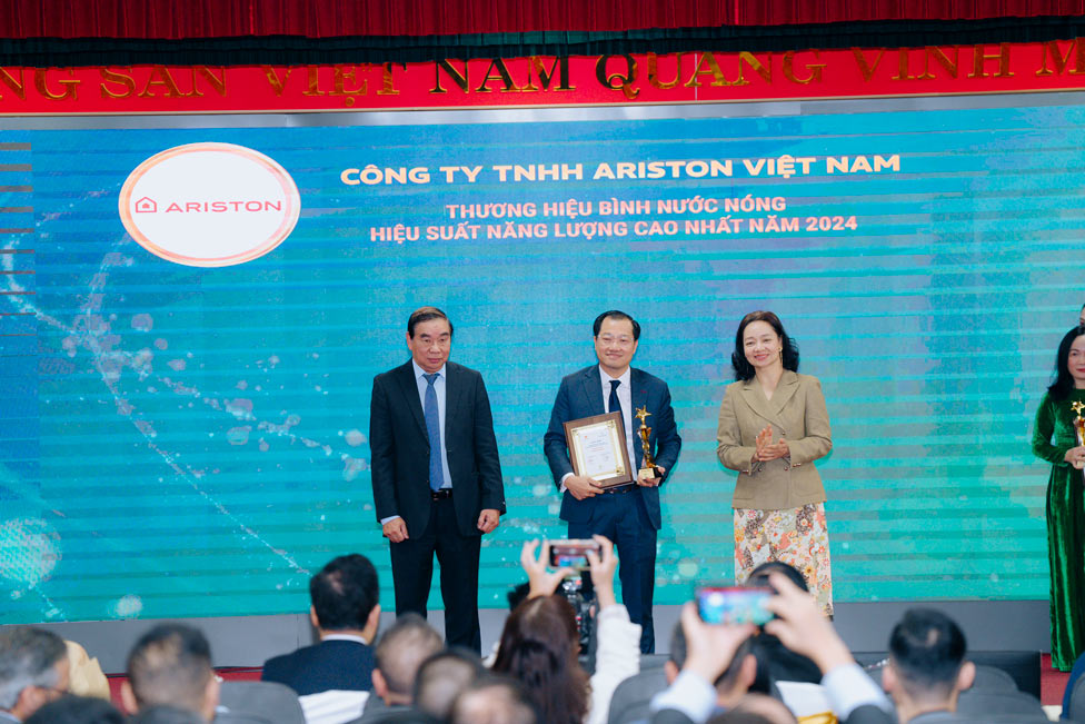 Ariston Slim3 product leads in energy efficiency, receives prestigious award in 2024. Photo: Provided by DN