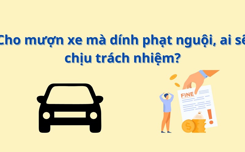 In case of lending a vehicle and being fined, the vehicle owner must go to the headquarters of the competent authority to work. Graphics: Nhat Minh