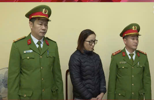 Đối tượng Nguyễn Thị Tuyết bị khởi tố, bắt tạm giam. Ảnh: Công an Hà Tĩnh.