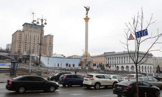 Quảng trường Độc lập tại thủ đô Kiev (Ukraina). Ảnh: Xinhua