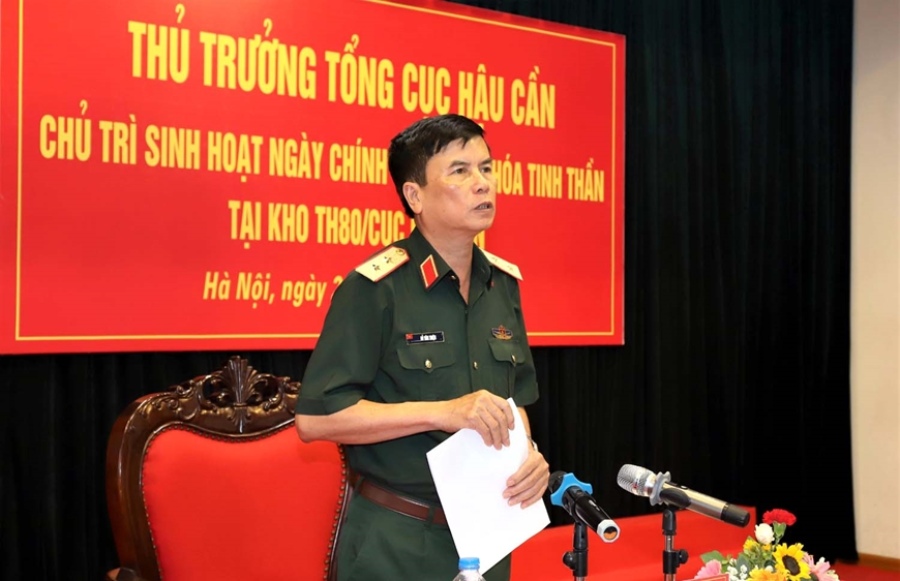 Trung tuong Do Van Thien giu chuc Chinh uy Tong cuc Hau can – Ky thuat. Anh: Qdnd.vn