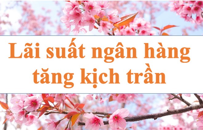 Lãi suất ngân hàng hôm nay 23.1: Tăng kịch trần