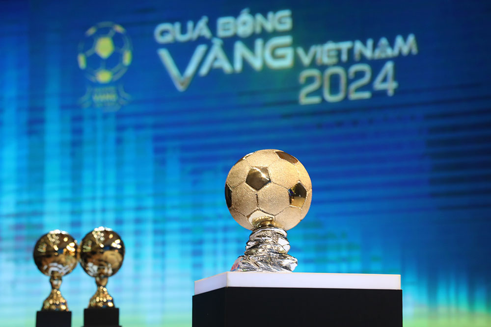 Gala trao giai Qua bong vang Viet Nam 2024 se dien ra tai TPHCM. Anh: Dung Phuong