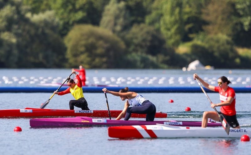 Vietnamese rowers at the 2024 Olympics. Photo: VNA
