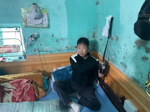 Đối tượng Bùi Quang Trung đang được tại ngoại để chữa bệnh vẫn đi bán ma túy ở Hải Dương. Ảnh: Công an tỉnh Hải Dương