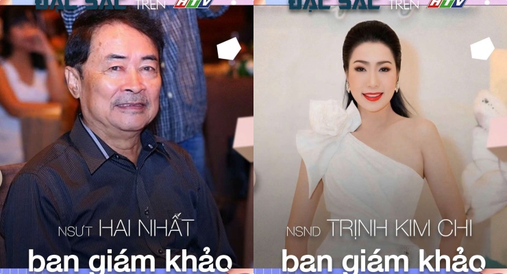 Artist Hai Nhat and People's Artist Trinh Kim Chi. Photo: Producer.