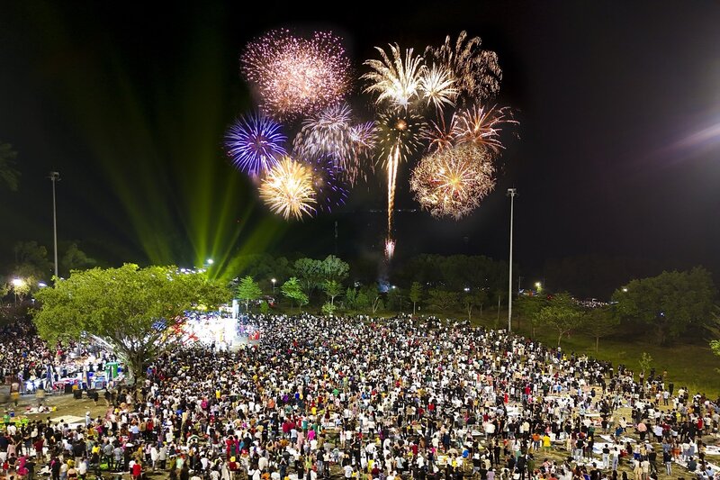 Tay Ninh will set off fireworks to welcome the New Year of the Snake 2025 in 9/9 districts, towns and cities. Photo: Tay Ninh Information Center