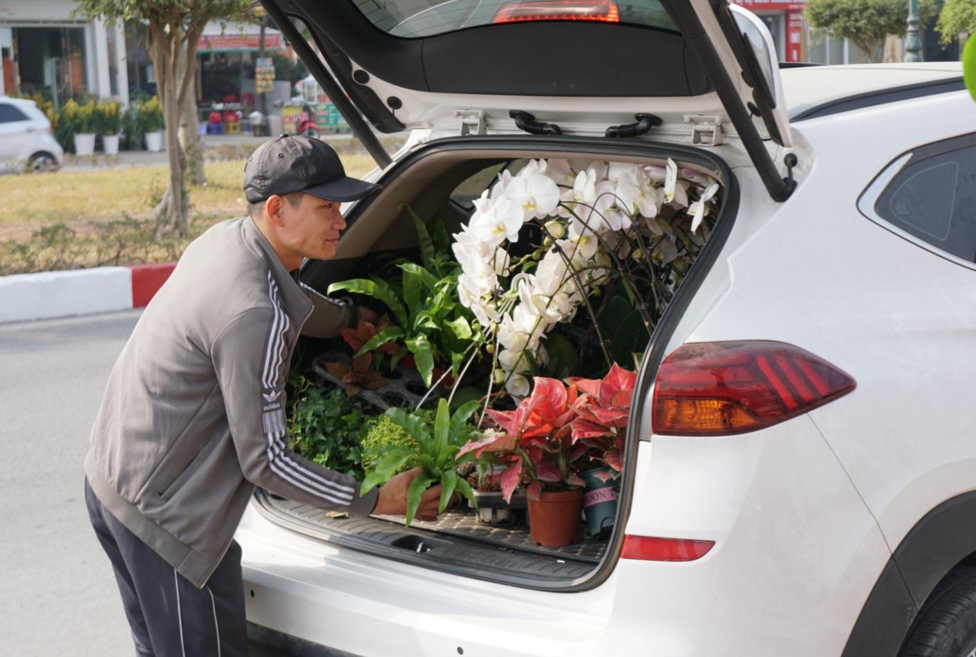 Con chua day 1 tuan nua la den Tet Nguyen dan, khong khi tai thanh pho Hai Duong da tro nen ron rang khi nguoi dan do xo di sam sua cay canh de trang hoang nha cua.