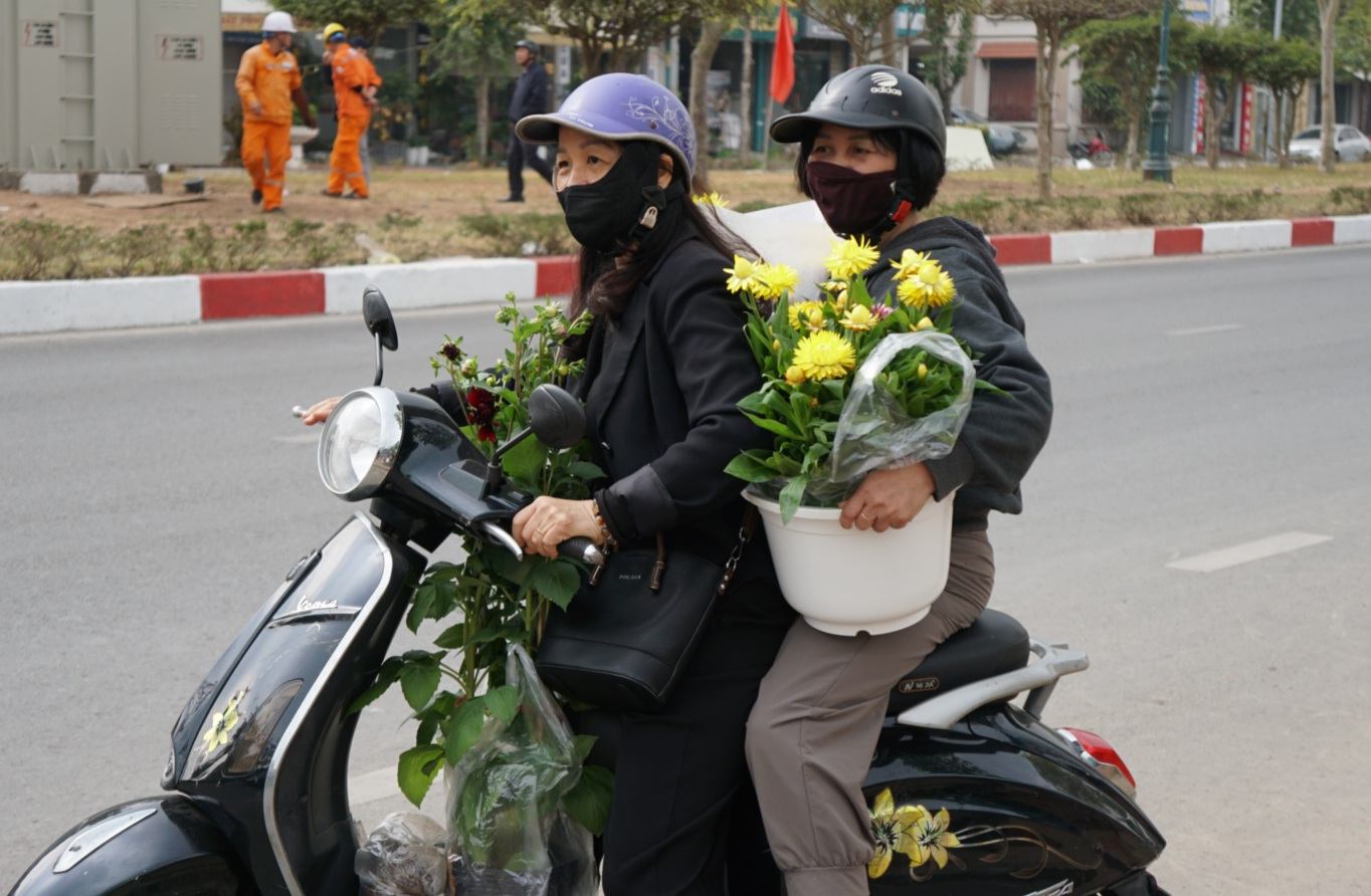 Mac du nam nay chat luong cung nhu so luong hoa, cay canh co phan giam do anh huong cua bao so 3 (Yagi), thoi quen mua cay canh choi Tet – mot net dep truyen thong cua nguoi Viet van khong he suy giam.