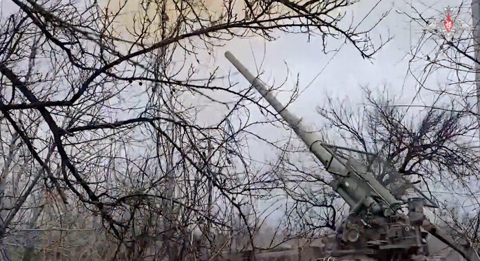 Russian Malka self-propelled gun. Photo: Russian Ministry of Defense