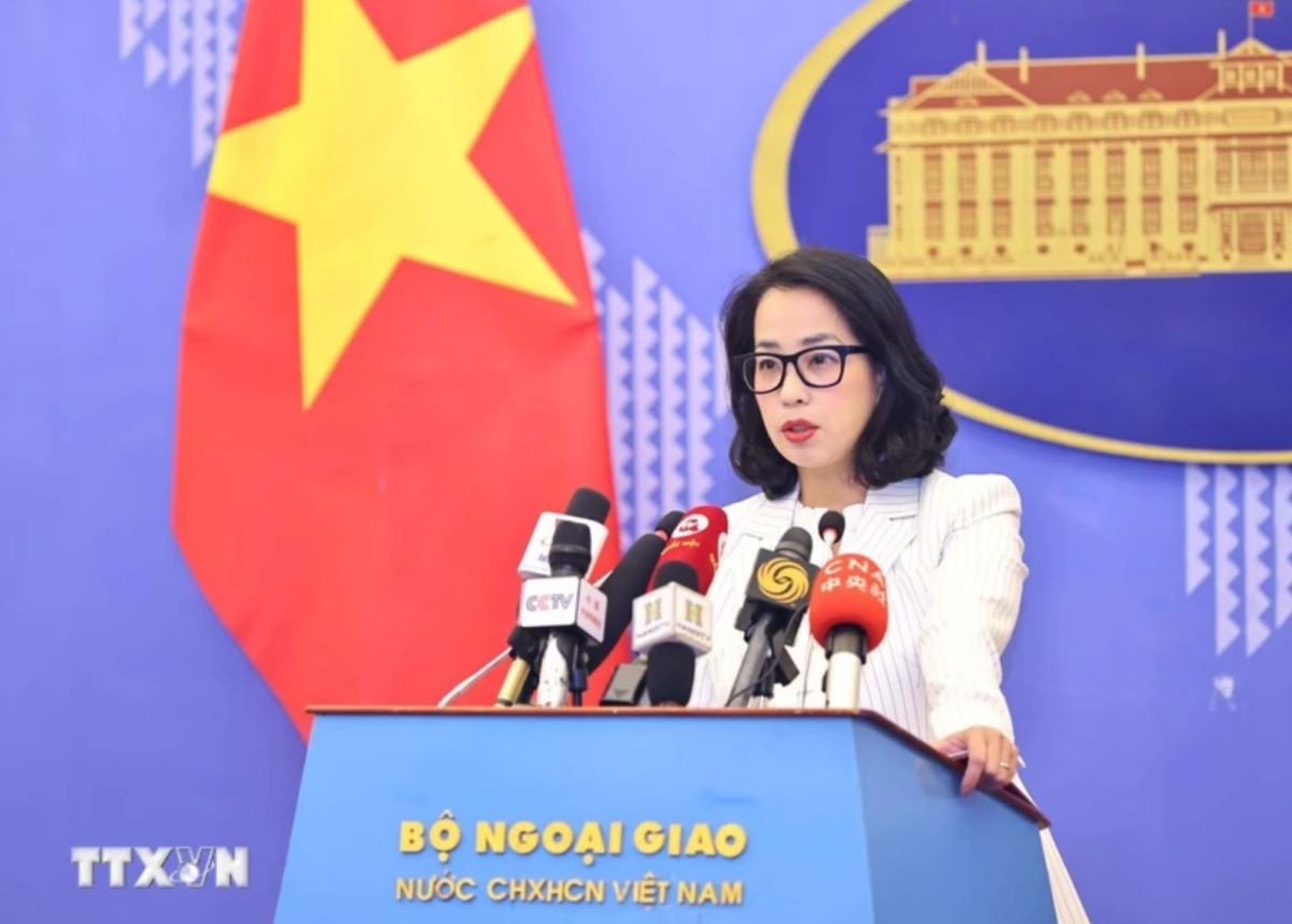 Spokesperson Pham Thu Hang welcomed the South Korean court's ruling on compensation for victims of the massacre in Quang Nam. Photo: VNA