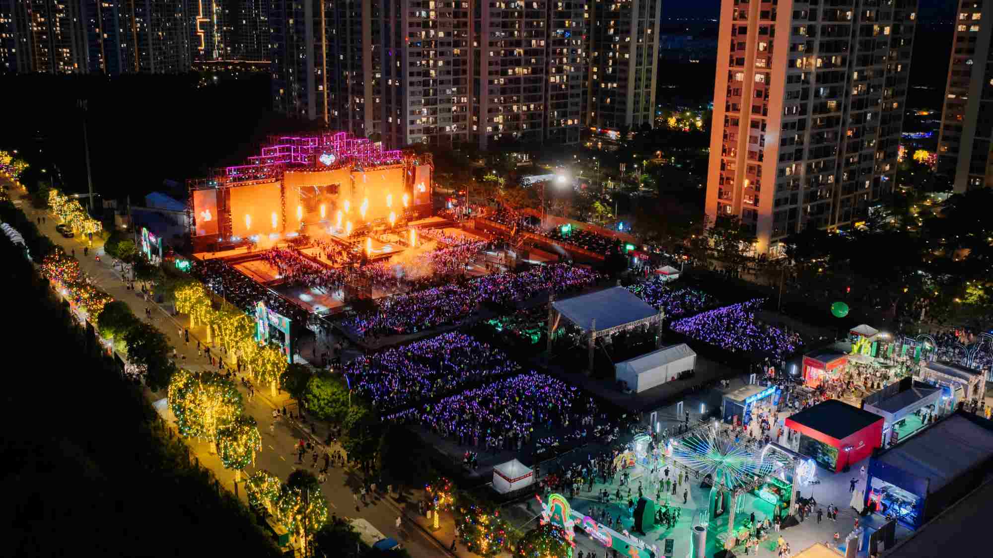 The world's legendary band Imagine Dragons enthusiastically joined 20,000 spectators at 8Wonder Winter. Photo: Organizers