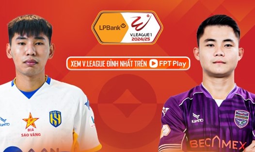 Sông Lam Nghệ An tiếp đón Bình Dương ở vòng 11 V.League 2024-2025. Ảnh: FPT Play