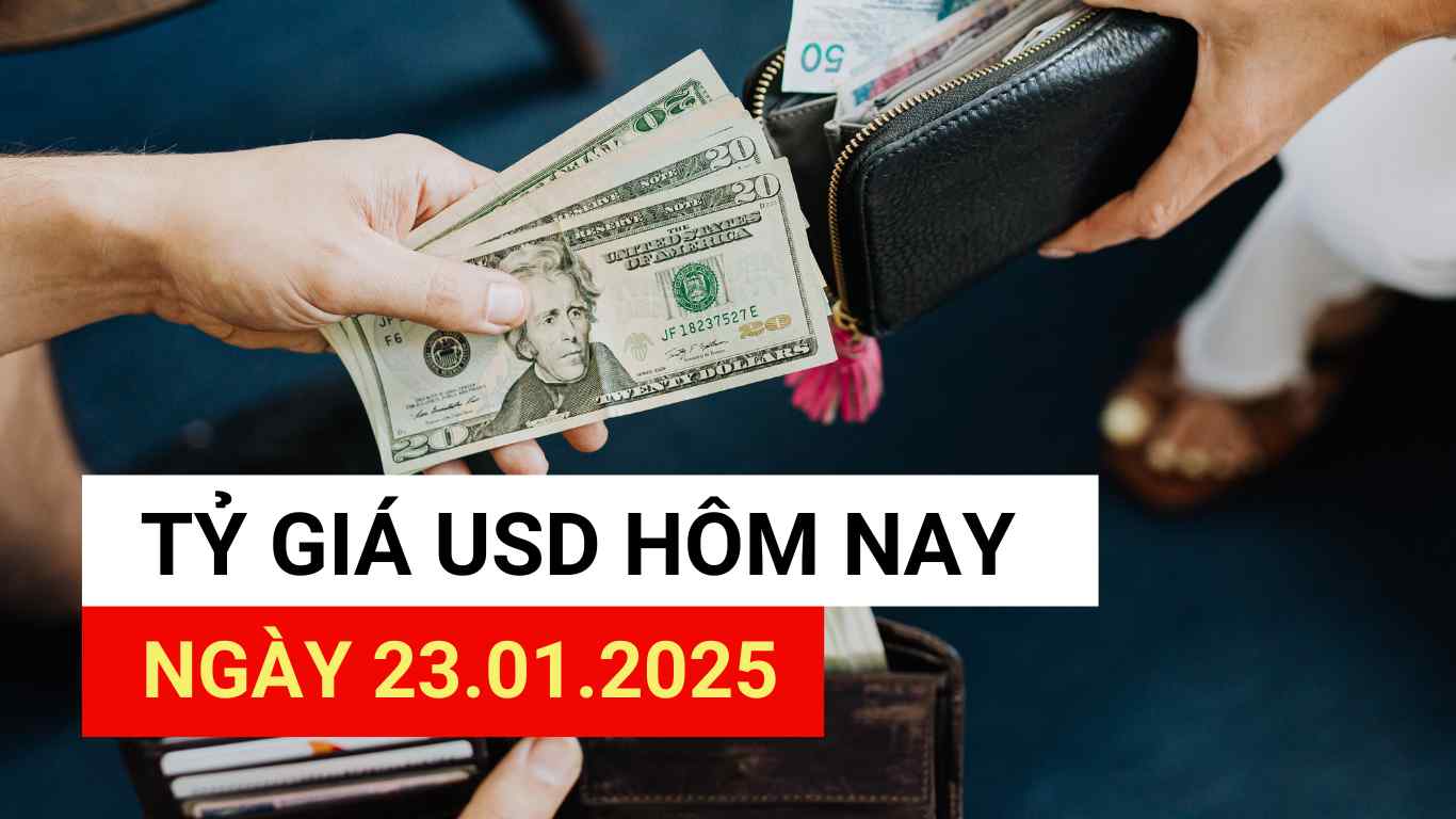 USD exchange rate today 1/23/2025.