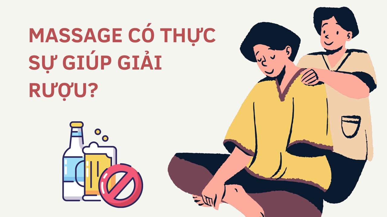 Massage and acupressure can be used to relieve unpleasant symptoms after drinking alcohol. Photo collage: NGUYEN LY