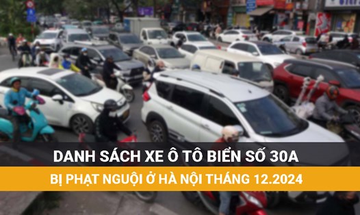 Các chủ xe Hà Nội biển 30A dưới đây đến ngay công an để xử lý phạt nguội