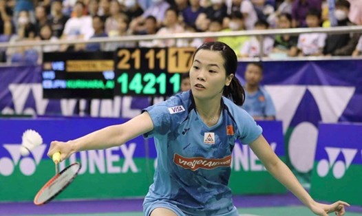 Tay vợt Nguyễn Thùy Linh. Ảnh: Anh Phương