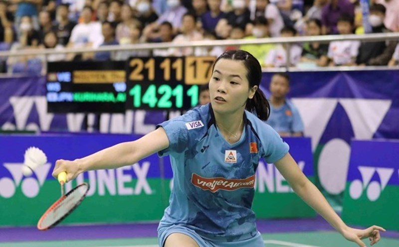 Tennis player Nguyen Thuy Linh. Photo: Anh Phuong