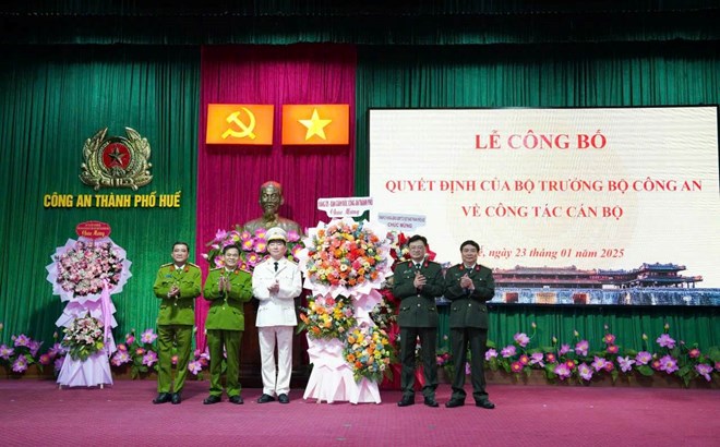 Bổ nhiệm Phó Giám đốc Công an TP Huế