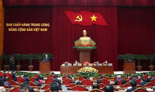 Hội nghị Ban Chấp hành Trung ương Đảng khoá XIII khai mạc ngày 23.1.2025. Ảnh: TTXVN