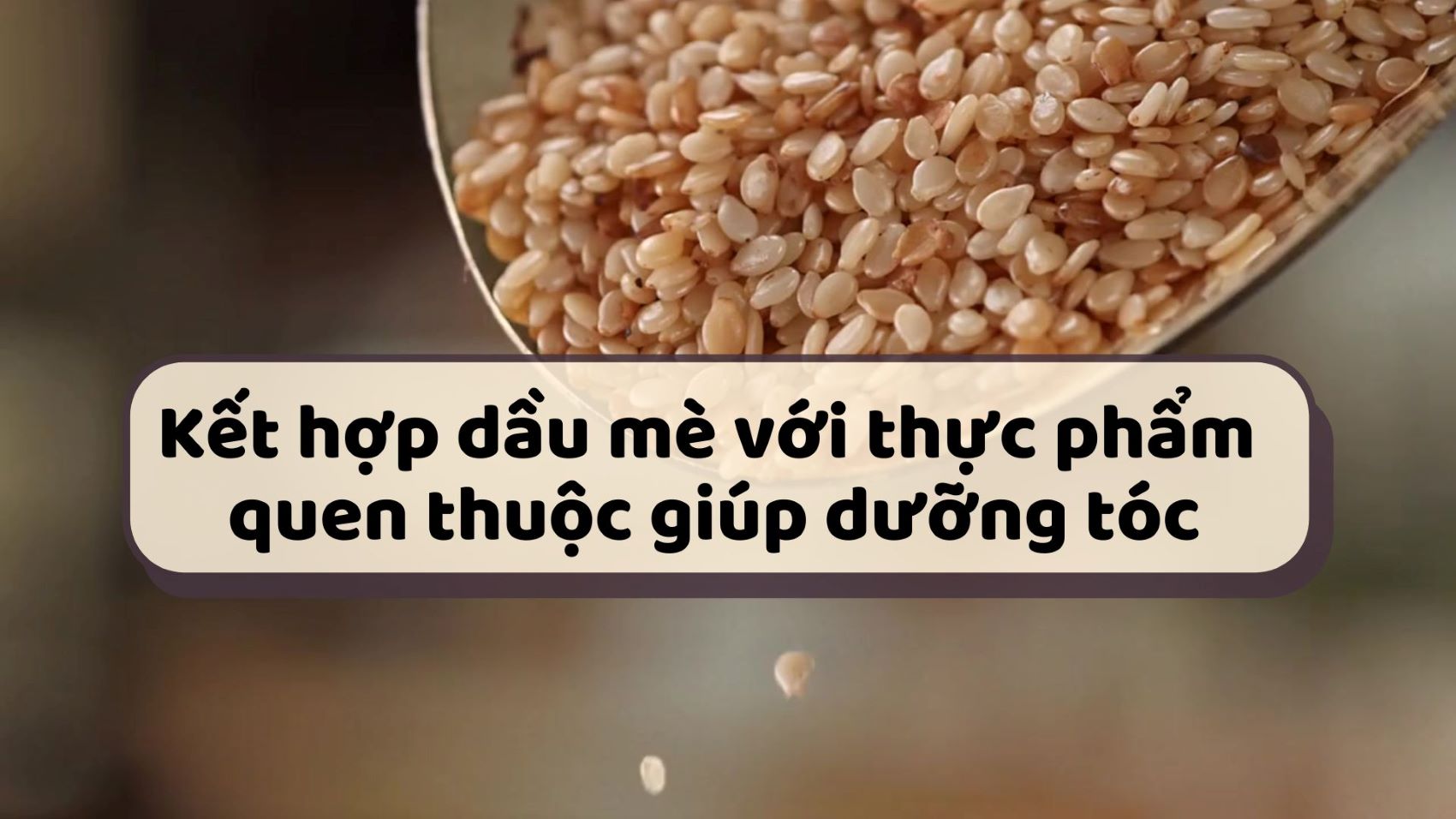 Combine sesame oil with familiar foods to help nourish hair