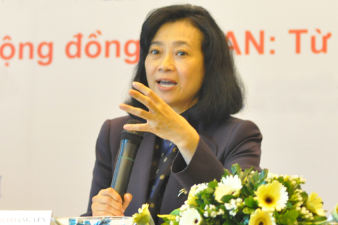 More than 938 million ITA shares will be delisted from February 4, 2025. Ms. Dang Thi Hoang Yen (also known as Maya Dangelas), Chairwoman of ITA at an event. Photo: ITA
