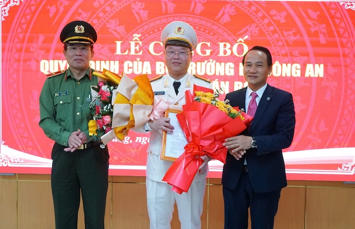 Lieutenant Colonel Nguyen Kim Trung was appointed Deputy Director of Da Nang City Police. Photo: Nguyen Linh
