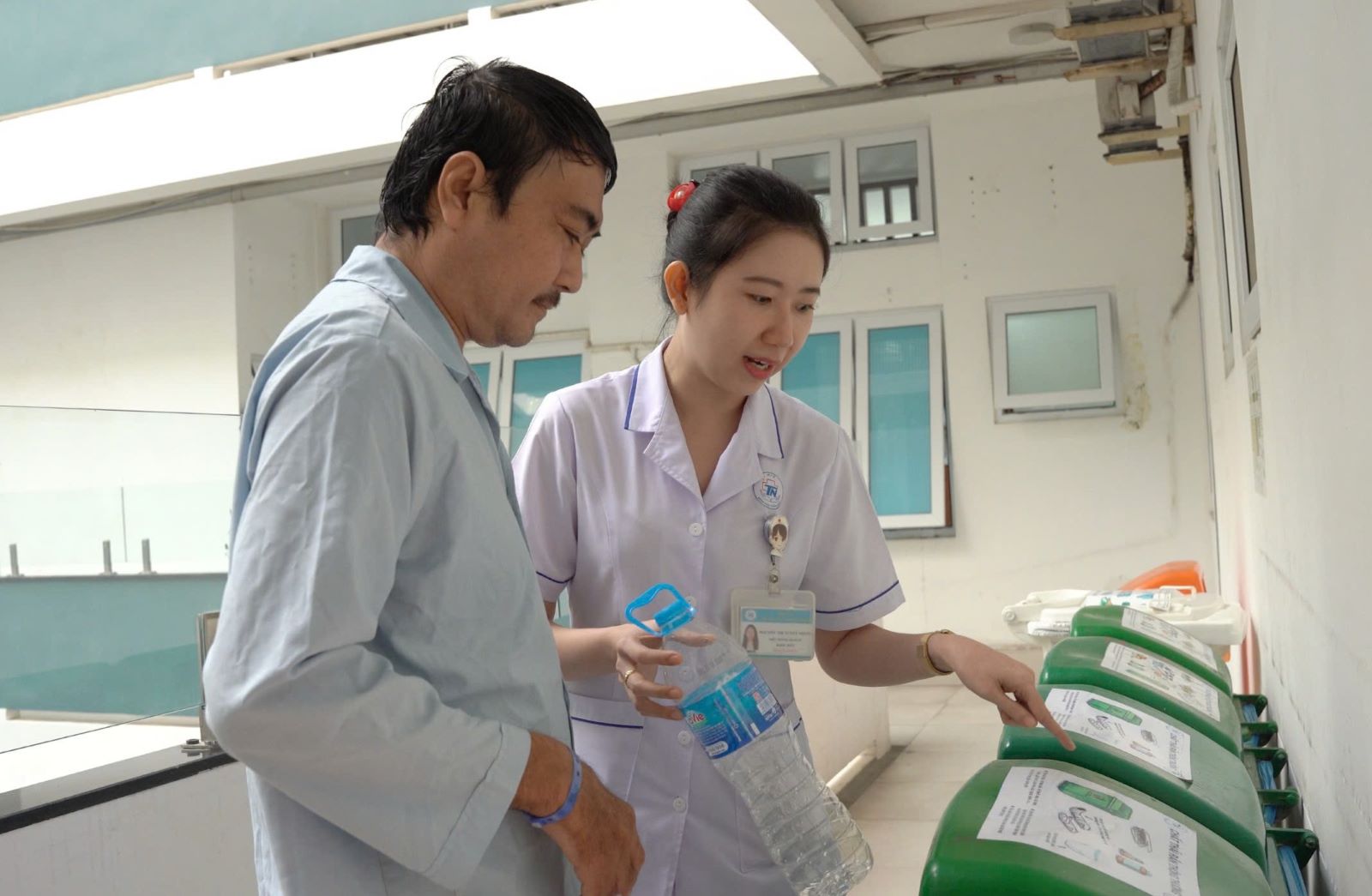 Benh vien Thong Nhat no luc thuc hien tieu chi xanh - sach - dep. Anh: BVCC