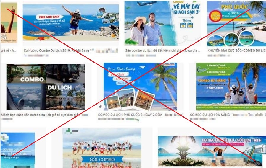 Cheap tours are being advertised everywhere. Photo: T.X