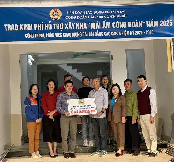 Funding support for building Trade Union Shelters for union members in difficult circumstances. Photo: Bao Nguyen