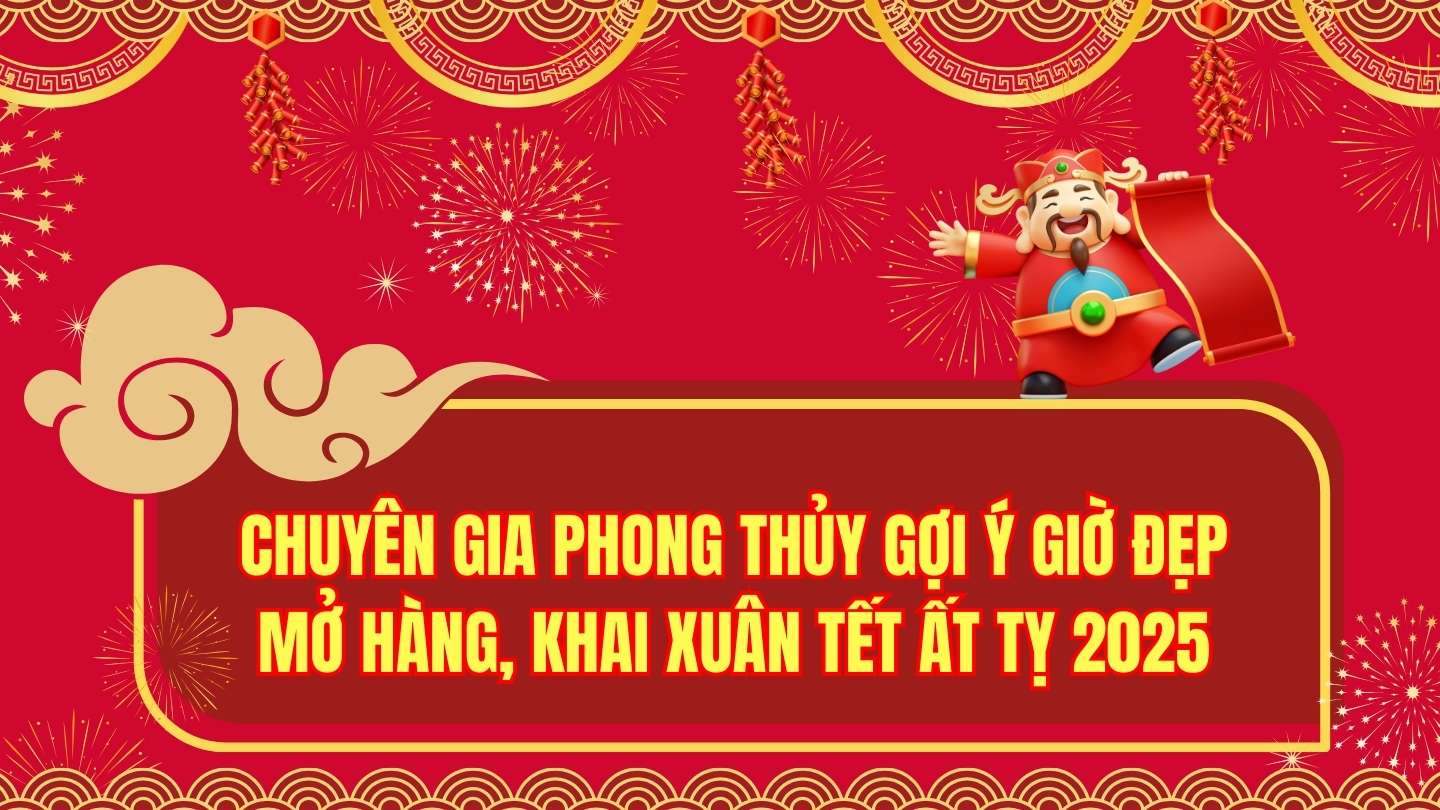 Choose a good day and time to open a lucky store and bring in lots of fortune for Tet 2025 according to feng shui experts. Graphics: Minh Thuong
