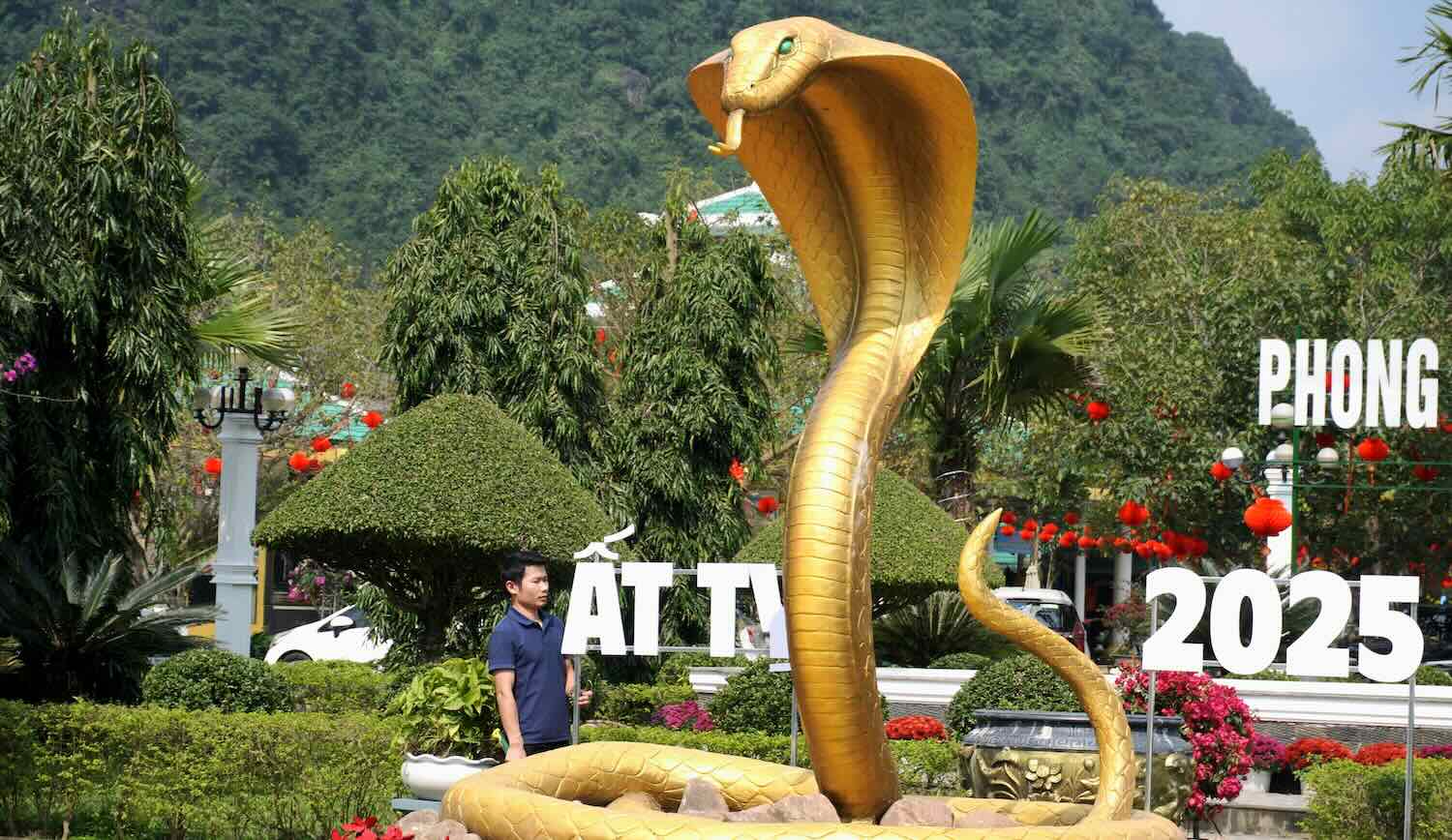 Snake mascot in Phong Nha - Ke Bang. Photo: Phong Nha - Ke Bang