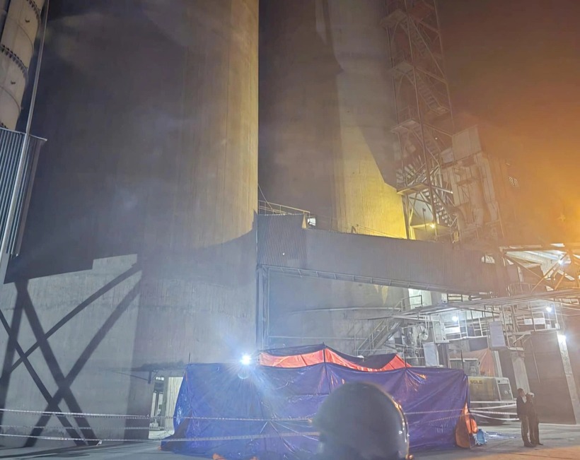 The scene of the work accident that killed 3 workers. Photo: Ngoc Duy