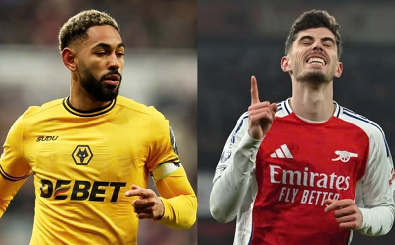 Wolves face Arsenal in the Premier League. Photo: DAZN