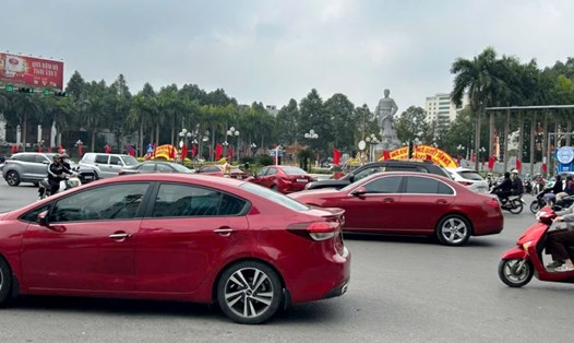Ngã tư Bưu điện - điểm thường xuyên xảy ra ùn tắc giao thông. Ảnh: CATH