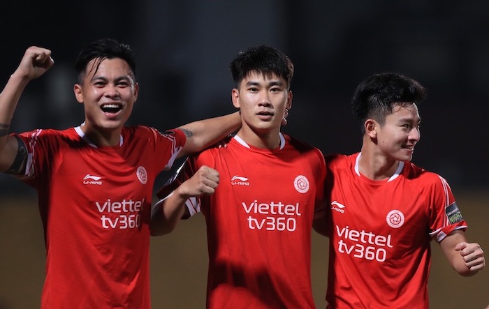 The Cong Viettel dang tro lai duong dua vo dich V.League. Anh: VPF