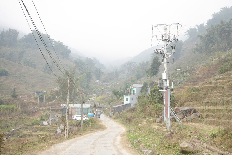 Dien luoi quoc gia da phu song toan bo tinh Lao Cai. Anh: Manh Tuan