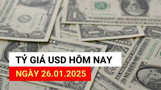 USD exchange rate today 1/26/2025.